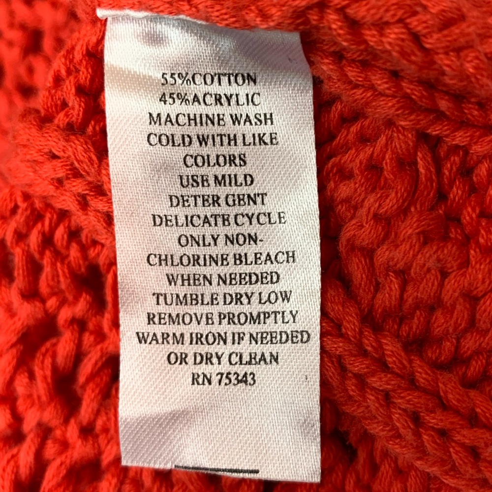 Fenn Wright Manson Orange Cable Knit Sweater - Picture 6 of 6